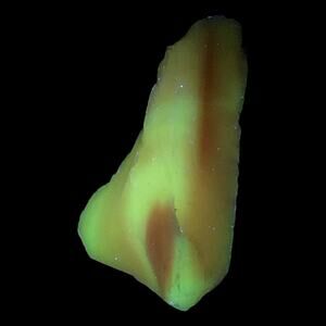 Pink‎ and Milk Glass Art Glass Cullet Glowing Swirled Manganese Glass #4GL94